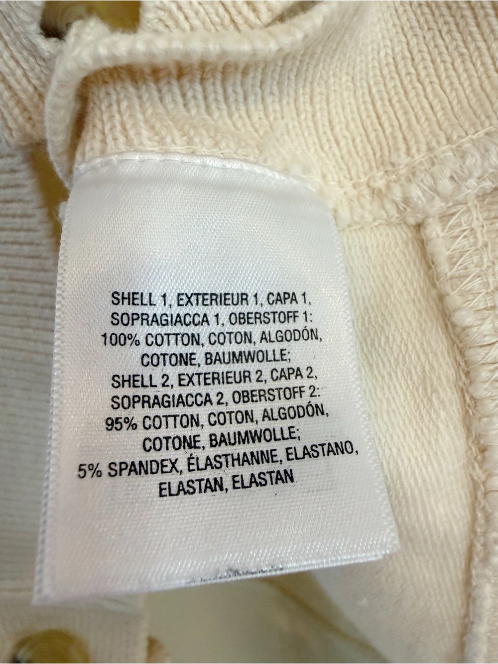 Saturday Sunday Anthro Pullover Lightweight Sweater Cream Side Buttons Medium - Picture 7 of 8